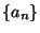 $ \{a_n\}$