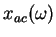 $x_{ac}(\boldsymbol{\omega})$