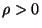 $ \rho >0$