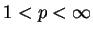 $ 1<p<\infty$