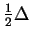 ${\frac{1}{2}}\Delta $