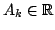 $ A_k\in \mathbb{R}$
